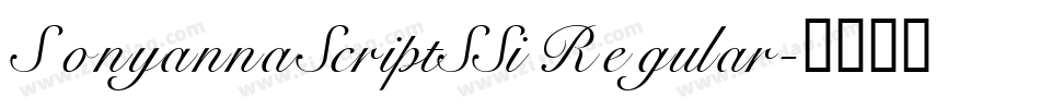 SonyannaScriptSSi Regular字体转换